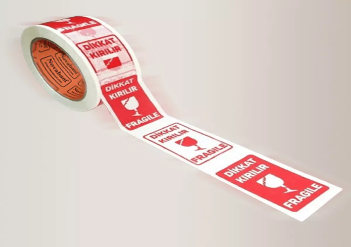 Dikkat Kırılır Baskılı Bant